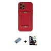 MARSİLYAN™- iPhone 12 Pro Max Kılıf Kozmos Minimal Prime - Şeffaf Temperli Cam Ekran Koruyucu + Shine Kamera Lens Koruma Cam - GI