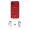 MARSİLYAN™- iPhone 12 Pro Max Kılıf Kozmos Minimal Prime - Şeffaf Uv Polymer Nano Ekran Koruyucu + Lacivert Shine Kamera Lens