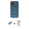MARSİLYAN™- iPhone 12 Pro Max Kılıf Kozmos Minimal Prime - Şeffaf Uv Polymer Nano Ekran Koruyucu + Shine Kamera Lens Koruma Cam - GS