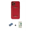 MARSİLYAN™- iPhone 12 Pro Max Kılıf Kozmos Minimal Prime - Siyah 20D Premium Cam Ekran Koruyucu + Gold Shine Kamera Lens Koruma Cam