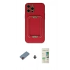 MARSİLYAN™- iPhone 12 Pro Max Kılıf Kozmos Minimal Prime - Siyah 20D Premium Cam Ekran Koruyucu + Metal Kamera Lens Koruma Cam - KI