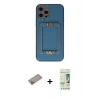 MARSİLYAN™- iPhone 12 Pro Max Kılıf Kozmos Minimal Prime - Siyah 20D Premium Cam Ekran Koruyucu + Shine Kamera Lens Koruma Cam - SABE