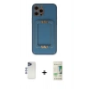 MARSİLYAN™- iPhone 12 Pro Max Kılıf Kozmos Minimal Prime - Siyah 20D Premium Cam Ekran Koruyucu + Shine Kamera Lens - LT