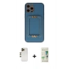MARSİLYAN™- iPhone 12 Pro Max Kılıf Kozmos Minimal Prime - Siyah 20D Premium Cam Ekran Koruyucu + Shine Kamera Lens - GD