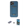 MARSİLYAN™- iPhone 12 Pro Max Kılıf Kozmos Minimal Prime - Siyah 34D Izgaralı Cam + Pembe Renkli Kamera Lens Koruma Cam