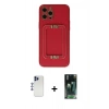 MARSİLYAN™- iPhone 12 Pro Max Kılıf Kozmos Minimal Prime - Siyah 360 Mat Full Body Arka Koruyucu + Shine Kamera Lens - LT