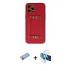 MARSİLYAN™- iPhone 12 Pro Max Kılıf Kozmos Minimal Prime - Siyah 3D Antistatik Cam Ekran Koruyucu + Shine Kamera Lens Koruma Cam - MI
