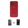 MARSİLYAN™- iPhone 12 Pro Max Kılıf Kozmos Minimal Prime - Siyah 3D Antistatik Hayalet Cam Ekran Koruyucu + Neon Fosforlu Kamera Lens - YL