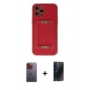 MARSİLYAN™- iPhone 12 Pro Max Kılıf Kozmos Minimal Prime - Siyah 3D Antistatik Hayalet Cam Ekran Koruyucu + Neon Fosforlu Kamera Lens - TU