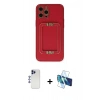 MARSİLYAN™- iPhone 12 Pro Max Kılıf Kozmos Minimal Prime - Siyah 3D Antistatik Seramik Nano Ekran Koruyucu + Shine Kamera Lens - LT