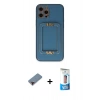 MARSİLYAN™- iPhone 12 Pro Max Kılıf Kozmos Minimal Prime - Siyah 5D Eko Cam Ekran Koruyucu + Metal Kamera Lens Koruma Cam - KI