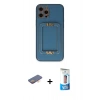MARSİLYAN™- iPhone 12 Pro Max Kılıf Kozmos Minimal Prime - Siyah 5D Eko Cam Ekran Koruyucu + Renkli Kamera Lens Koruma Cam - TU