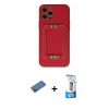MARSİLYAN™- iPhone 12 Pro Max Kılıf Kozmos Minimal Prime - Siyah 5D Eko Cam Ekran Koruyucu + Shine Kamera Lens Koruma Cam - GD