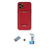 MARSİLYAN™- iPhone 12 Pro Max Kılıf Kozmos Minimal Prime - Siyah 5D Eko Cam Ekran Koruyucu + Shine Kamera Lens Koruma Cam - PE