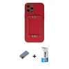 MARSİLYAN™- iPhone 12 Pro Max Kılıf Kozmos Minimal Prime - Siyah 5D Eko Cam Ekran Koruyucu + Shine Kamera Lens Koruma Cam - SH