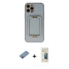 MARSİLYAN™- iPhone 12 Pro Max Kılıf Kozmos Minimal Prime - Siyah 6D Mat Seramik Hayalet Nano Ekran Koruyucu + Shine Kamera Lens Koruma Cam - GI