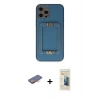 MARSİLYAN™- iPhone 12 Pro Max Kılıf Kozmos Minimal Prime - Siyah 6D Mat Seramik Hayalet Nano Ekran Koruyucu + Renkli Kamera Lens Koruma Cam - TU