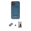 MARSİLYAN™- iPhone 12 Pro Max Kılıf Kozmos Minimal Prime - Siyah Bilvis Hayalet Cam Ekran Koruyucu + Metal Kamera Lens Koruma Cam - KI