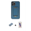 MARSİLYAN™- iPhone 12 Pro Max Kılıf Kozmos Minimal Prime - Siyah Joko 5D Cam + Shine Kamera Lens Koruma Cam - GS