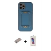 MARSİLYAN™- iPhone 12 Pro Max Kılıf Kozmos Minimal Prime - Siyah Joko 5D Cam + Shine Kamera Lens Koruma Cam - SABE