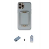 MARSİLYAN™- iPhone 12 Pro Max Kılıf Kozmos Minimal Prime - Siyah Joko Magic 5D Cam + Shine Kamera Lens Koruma Cam - GS
