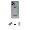 MARSİLYAN™- iPhone 12 Pro Max Kılıf Kozmos Minimal Prime - Siyah Joko Magic 5D Cam + Metal Kamera Lens Koruma Cam - GD