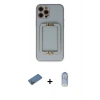 MARSİLYAN™- iPhone 12 Pro Max Kılıf Kozmos Minimal Prime - Siyah Joko Magic 5D Cam + Shine Kamera Lens Koruma Cam - GD