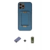 MARSİLYAN™- iPhone 12 Pro Max Kılıf Kozmos Minimal Prime - Siyah Joko Magic 5D Hayalet Cam + Metal Kamera Lens Koruma Cam - GD
