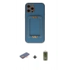 MARSİLYAN™- iPhone 12 Pro Max Kılıf Kozmos Minimal Prime - Siyah Joko Magic 5D Hayalet Cam + Renkli Kamera Lens Koruma Cam - TU