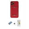 MARSİLYAN™- iPhone 12 Pro Max Kılıf Kozmos Minimal Prime - Siyah Mat Seramik Nano Ekran Koruyucu + Gümüş Shine Kamera Lens Koruma Cam