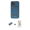 MARSİLYAN™- iPhone 12 Pro Max Kılıf Kozmos Minimal Prime - Siyah Mat Seramik Nano Ekran Koruyucu + Shine Kamera Lens Koruma Cam - GD