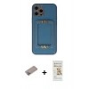 MARSİLYAN™- iPhone 12 Pro Max Kılıf Kozmos Minimal Prime - Siyah Mat Seramik Nano Ekran Koruyucu + Shine Kamera Lens Koruma Cam - SABE