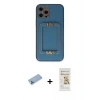 MARSİLYAN™- iPhone 12 Pro Max Kılıf Kozmos Minimal Prime - Siyah Mat Seramik Nano Ekran Koruyucu + Shine Kamera Lens Koruma Cam - MI