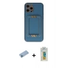MARSİLYAN™- iPhone 12 Pro Max Kılıf Kozmos Minimal Prime - Siyah Polymer Nano Ekran Koruyucu + Shine Kamera Lens Koruma Cam - MI
