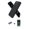 MARSİLYAN™- iPhone 12 Pro Max Kılıf Kozmos Yansıma Özel Seri - Şeffaf 360 Full Body Arka Koruyucu + Renkli Kamera Lens Koruma Cam - TU