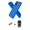 MARSİLYAN™- iPhone 12 Pro Max Kılıf Kozmos Yansıma Özel Seri - Şeffaf 360 Full Body Arka Koruyucu + Shine Kamera Lens Koruma Cam - SABE