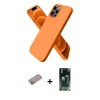 MARSİLYAN™- iPhone 12 Pro Max Kılıf Kozmos Yansıma Özel Seri - Şeffaf 360 Full Body Arka Koruyucu + Shine Kamera Lens Koruma Cam - SABE
