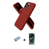 MARSİLYAN™- iPhone 12 Pro Max Kılıf Kozmos Yansıma Özel Seri - Şeffaf 360 Full Body Arka Koruyucu + Shine Kamera Lens Koruma Cam - MI