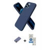 MARSİLYAN™- iPhone 12 Pro Max Kılıf Kozmos Yansıma Özel Seri - Şeffaf Royal Nano Ekran Koruyucu + Gold Metal Kamera Lens Koruma Cam