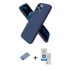 MARSİLYAN™- iPhone 12 Pro Max Kılıf Kozmos Yansıma Özel Seri - Şeffaf Royal Nano Ekran Koruyucu + Gümüş Shine Kamera Lens Koruma Cam