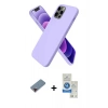 MARSİLYAN™- iPhone 12 Pro Max Kılıf Kozmos Yansıma Özel Seri - Şeffaf Royal Nano Ekran Koruyucu + Metal Kamera Lens Koruma Cam - KI