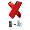 MARSİLYAN™- iPhone 12 Pro Max Kılıf Kozmos Yansıma Özel Seri - Şeffaf Royal Nano Ekran Koruyucu + Neon Fosforlu Kamera Lens - YL