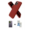 MARSİLYAN™- iPhone 12 Pro Max Kılıf Kozmos Yansıma Özel Seri - Şeffaf Royal Nano Ekran Koruyucu + Neon Fosforlu Kamera Lens - YL