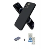 MARSİLYAN™- iPhone 12 Pro Max Kılıf Kozmos Yansıma Özel Seri - Şeffaf Royal Nano Ekran Koruyucu + Renkli Kamera Lens Koruma Cam - MI