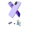 MARSİLYAN™- iPhone 12 Pro Max Kılıf Kozmos Yansıma Özel Seri - Şeffaf Royal Nano Ekran Koruyucu + Renkli Kamera Lens Koruma Cam - SI