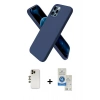 MARSİLYAN™- iPhone 12 Pro Max Kılıf Kozmos Yansıma Özel Seri - Şeffaf Royal Nano Ekran Koruyucu + Shine Kamera Lens - GD
