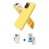 MARSİLYAN™- iPhone 12 Pro Max Kılıf Kozmos Yansıma Özel Seri - Şeffaf Royal Nano Ekran Koruyucu + Shine Kamera Lens - LT