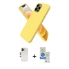 MARSİLYAN™- iPhone 12 Pro Max Kılıf Kozmos Yansıma Özel Seri - Şeffaf Royal Nano Ekran Koruyucu + Shine Kamera Lens - GD