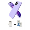 MARSİLYAN™- iPhone 12 Pro Max Kılıf Kozmos Yansıma Özel Seri - Şeffaf Royal Nano Ekran Koruyucu + Shine Kamera Lens - GD