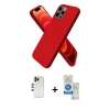 MARSİLYAN™- iPhone 12 Pro Max Kılıf Kozmos Yansıma Özel Seri - Şeffaf Royal Nano Ekran Koruyucu + Shine Kamera Lens - GD